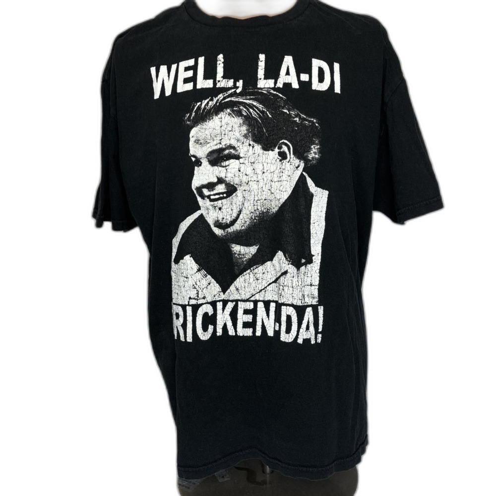 Vintage Chris Farley SNL Black T-shirt Men's XL 100% Cotton